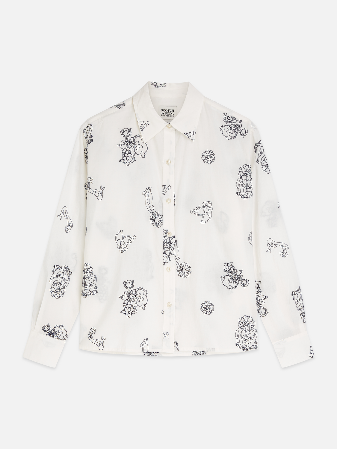 Embroidered relaxed shirt