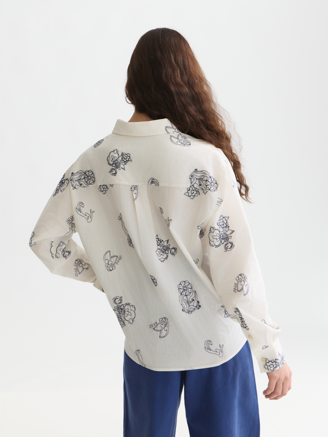 Embroidered relaxed shirt