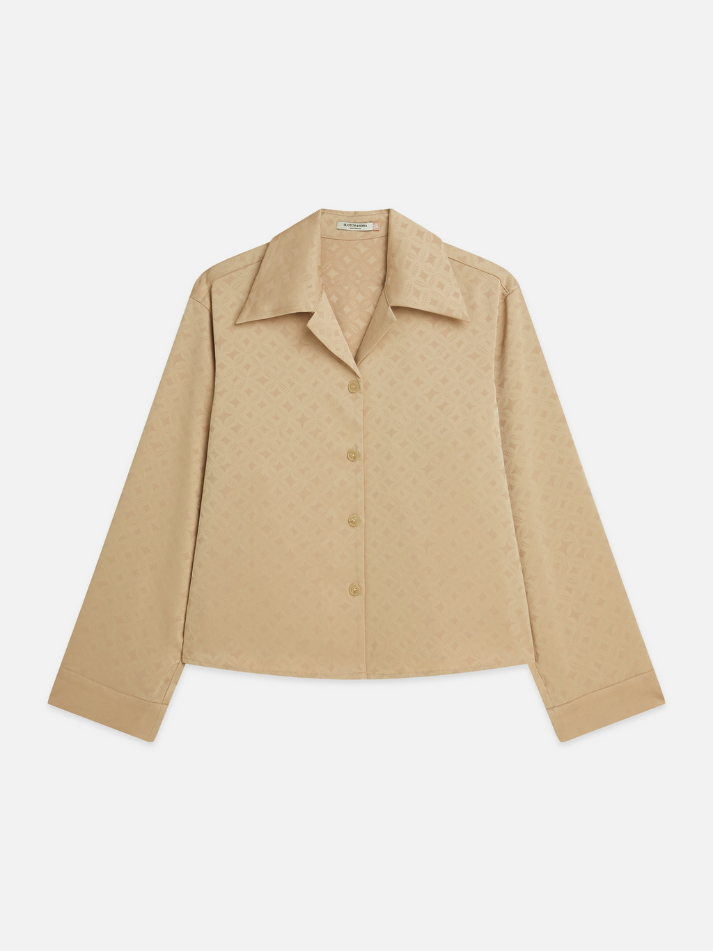 Jacquard long-sleeved shirt