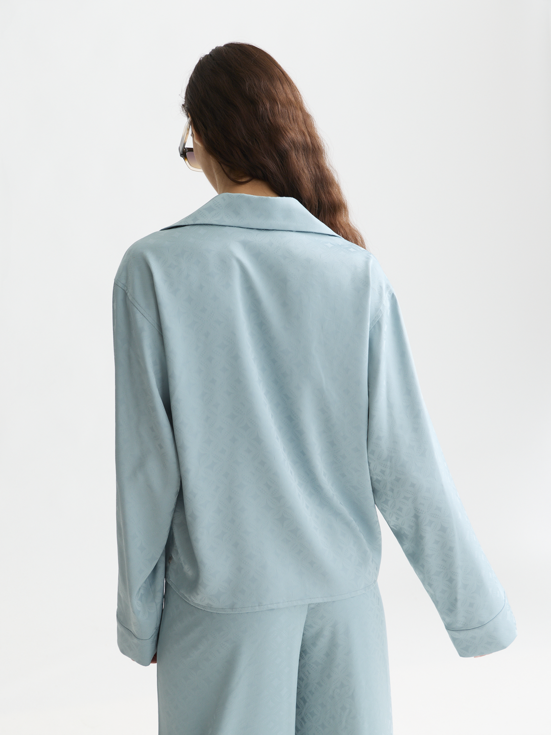 Jacquard long-sleeved shirt