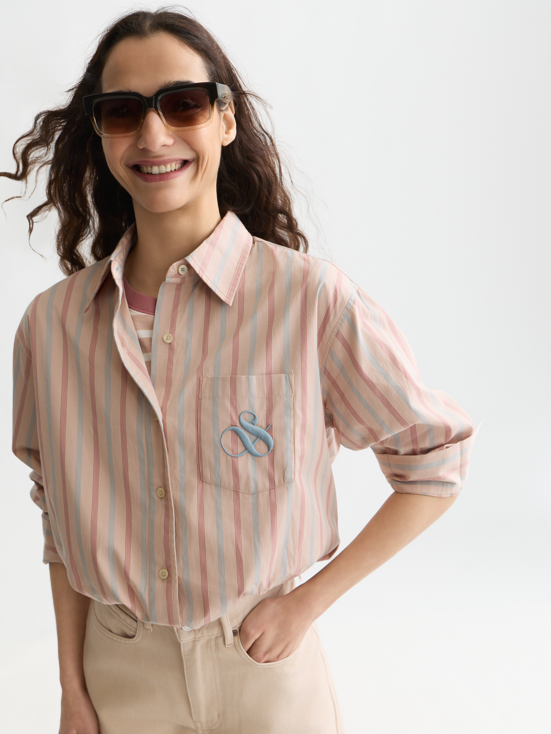 Striped relaxed shirt