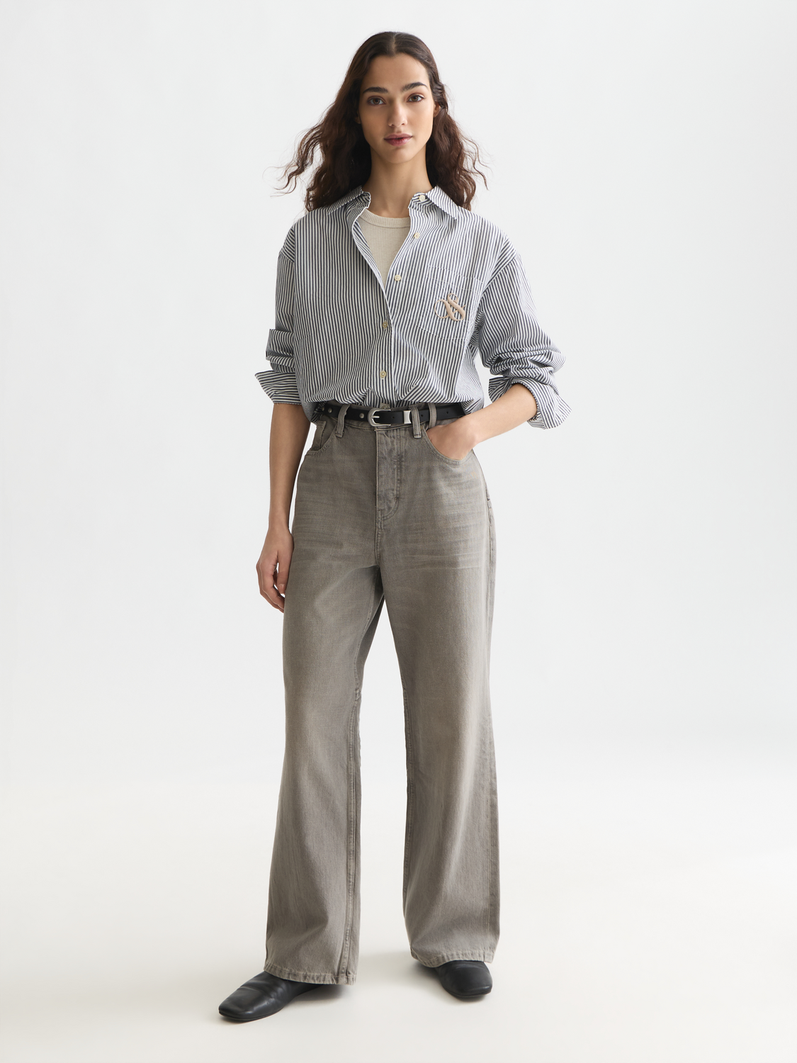 Striped relaxed shirt