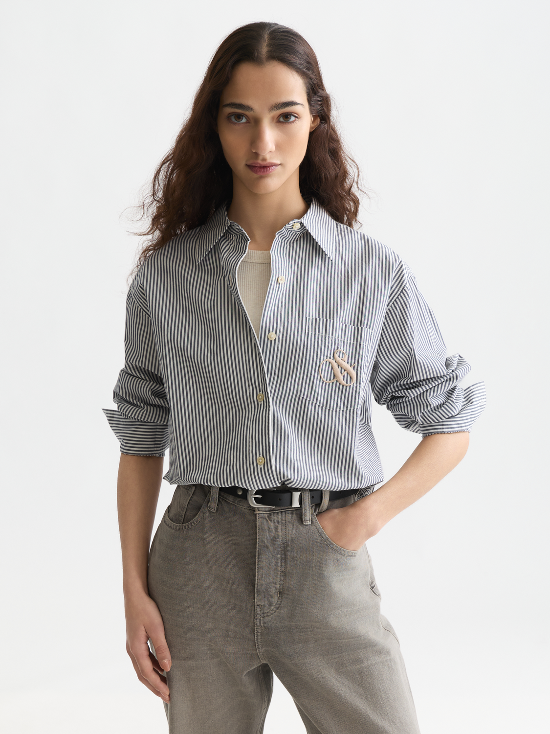 Striped relaxed shirt