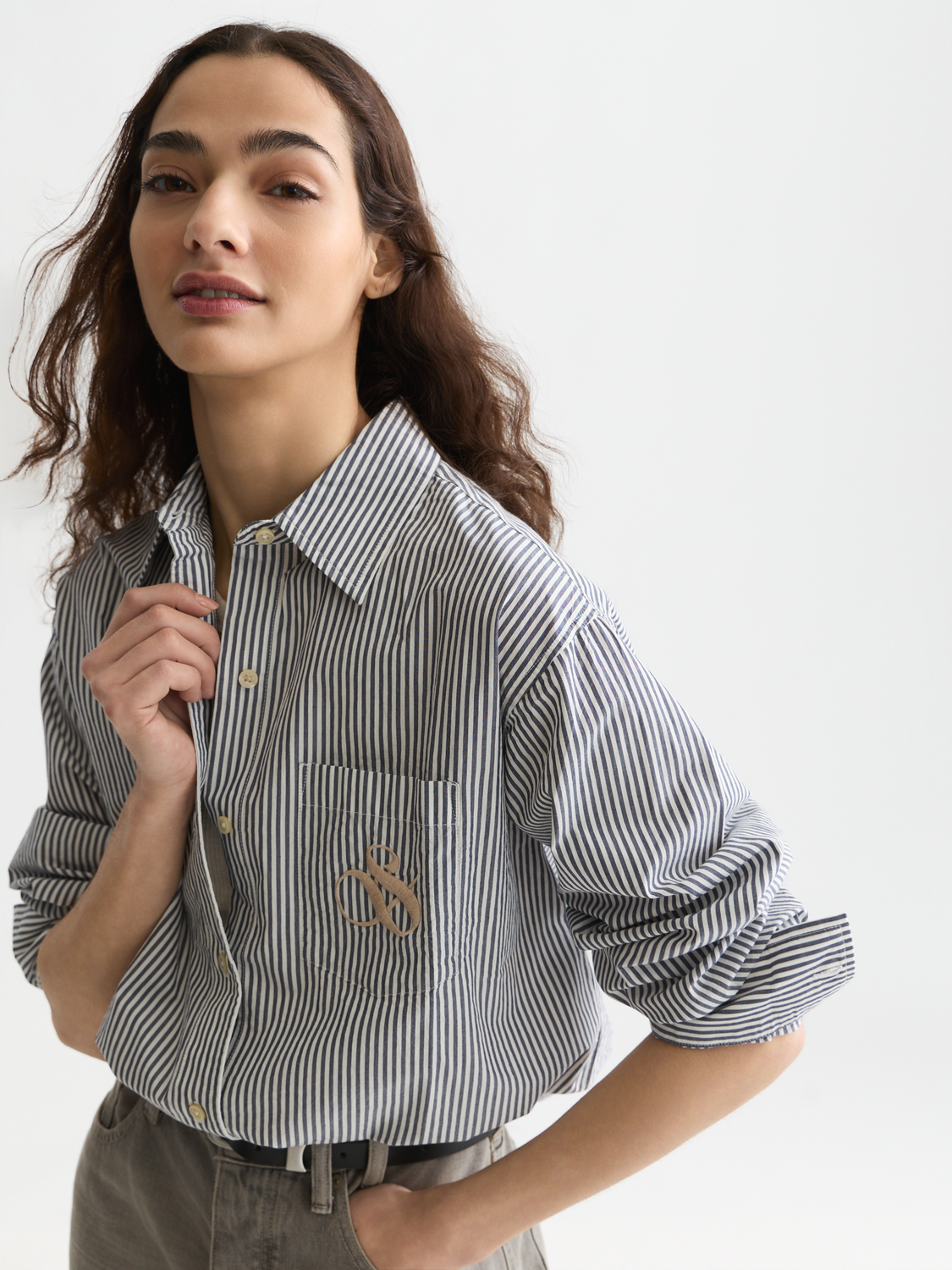 Striped relaxed shirt