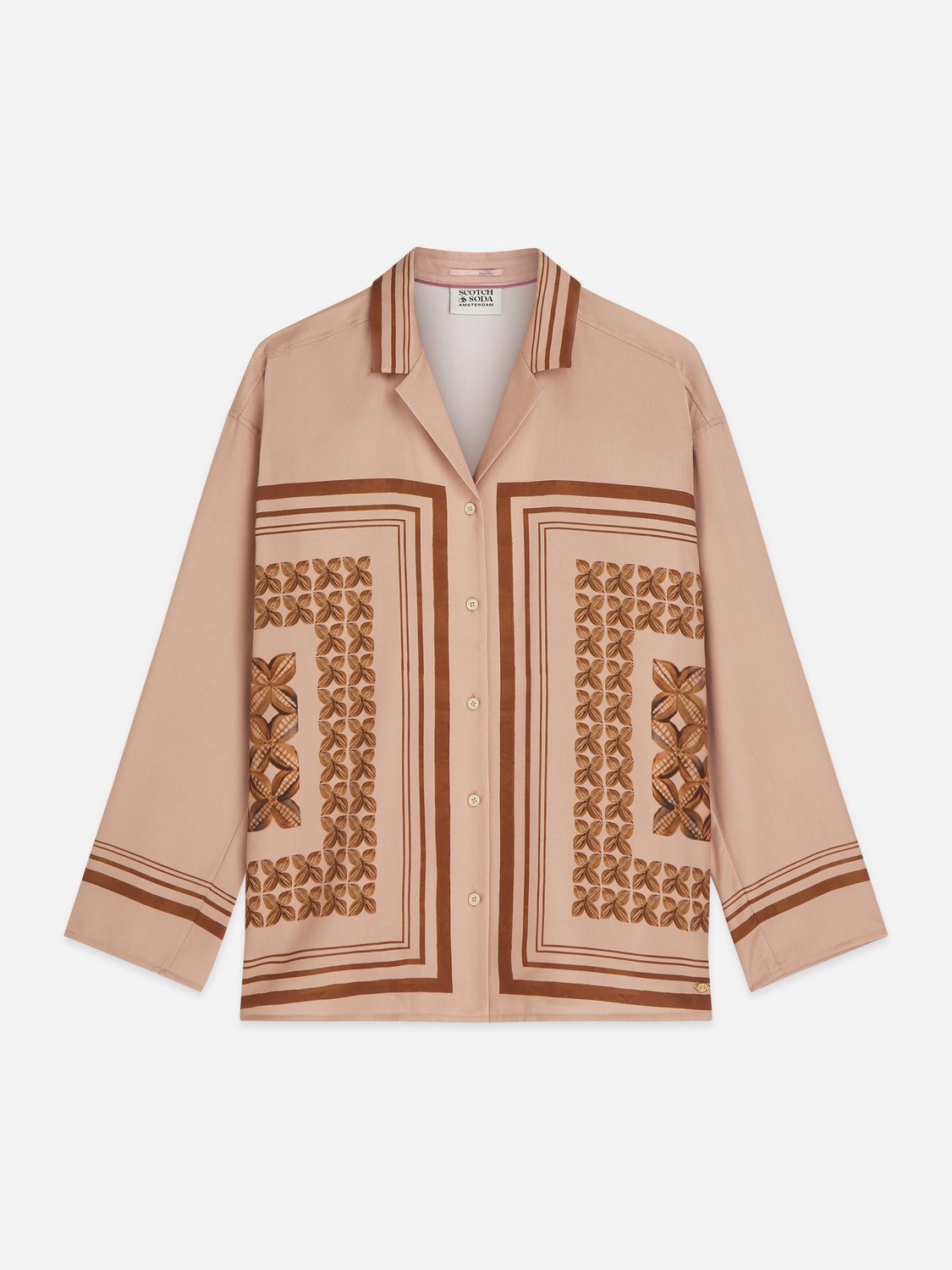 Placed print oversized shirt