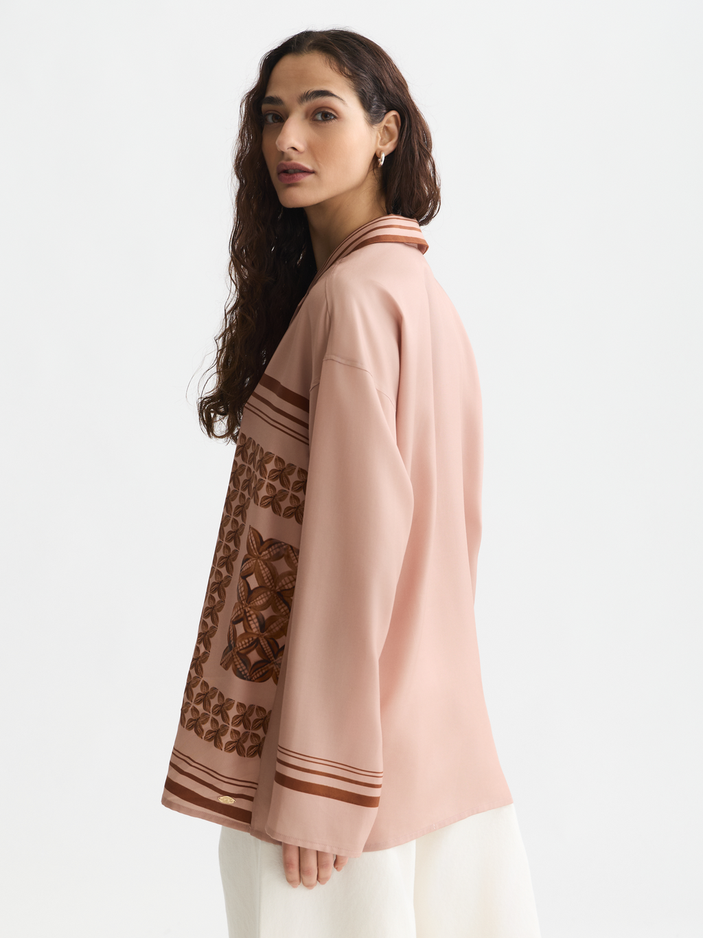 Placed print oversized shirt
