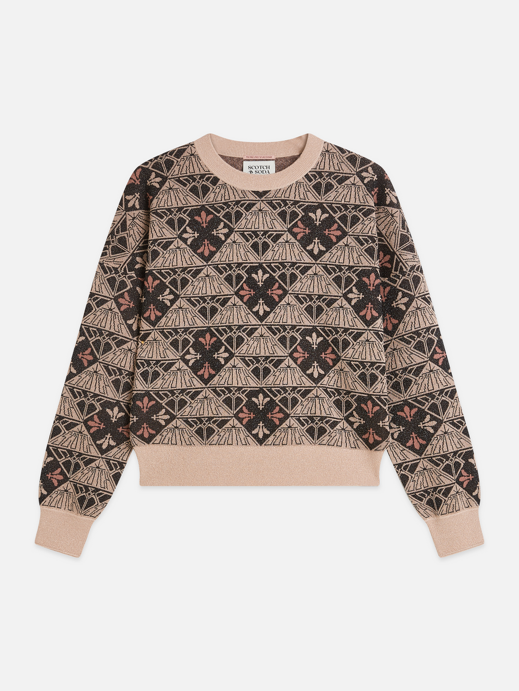 Monogram jacquard relaxed pullover