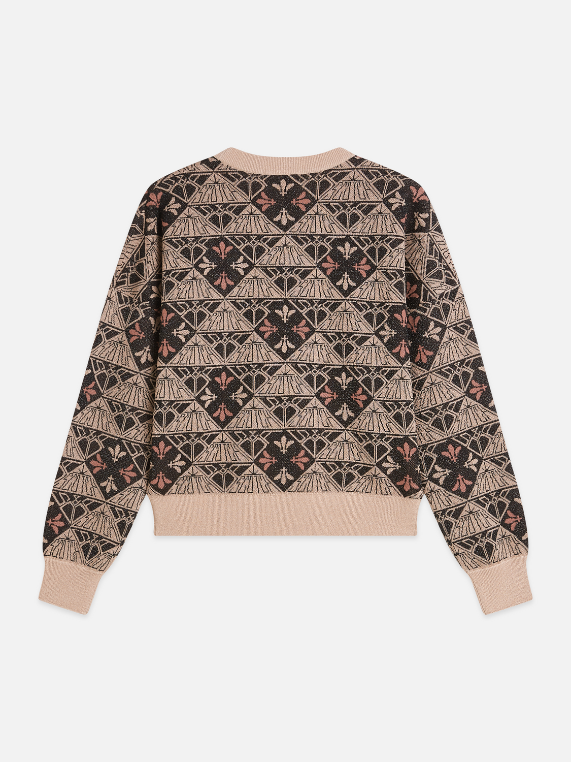 Monogram jacquard relaxed pullover