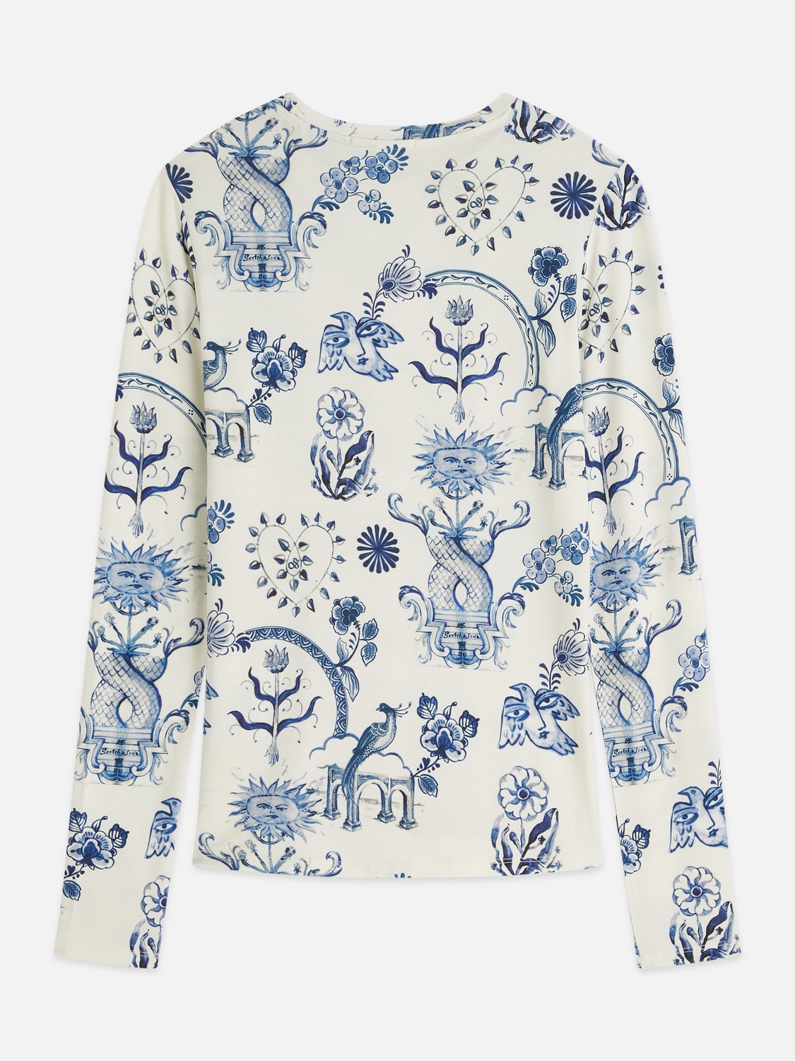 Scotch & Soda x Royal Delft Printed Long Sleeve T-Shirt