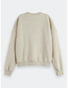 Washed Oversized Fit Sweatshirt flat lay back view by Scotch & Soda
