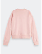 Logo Relaxed Sweatshirt flat lay back view by Scotch & Soda