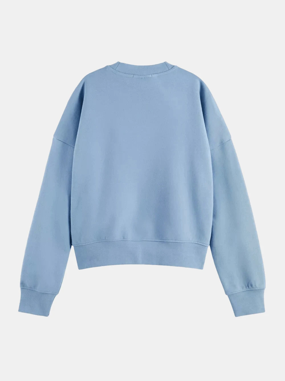 embroidered-logo-relaxed-fit-sweatshirt back view by Scotch & Soda