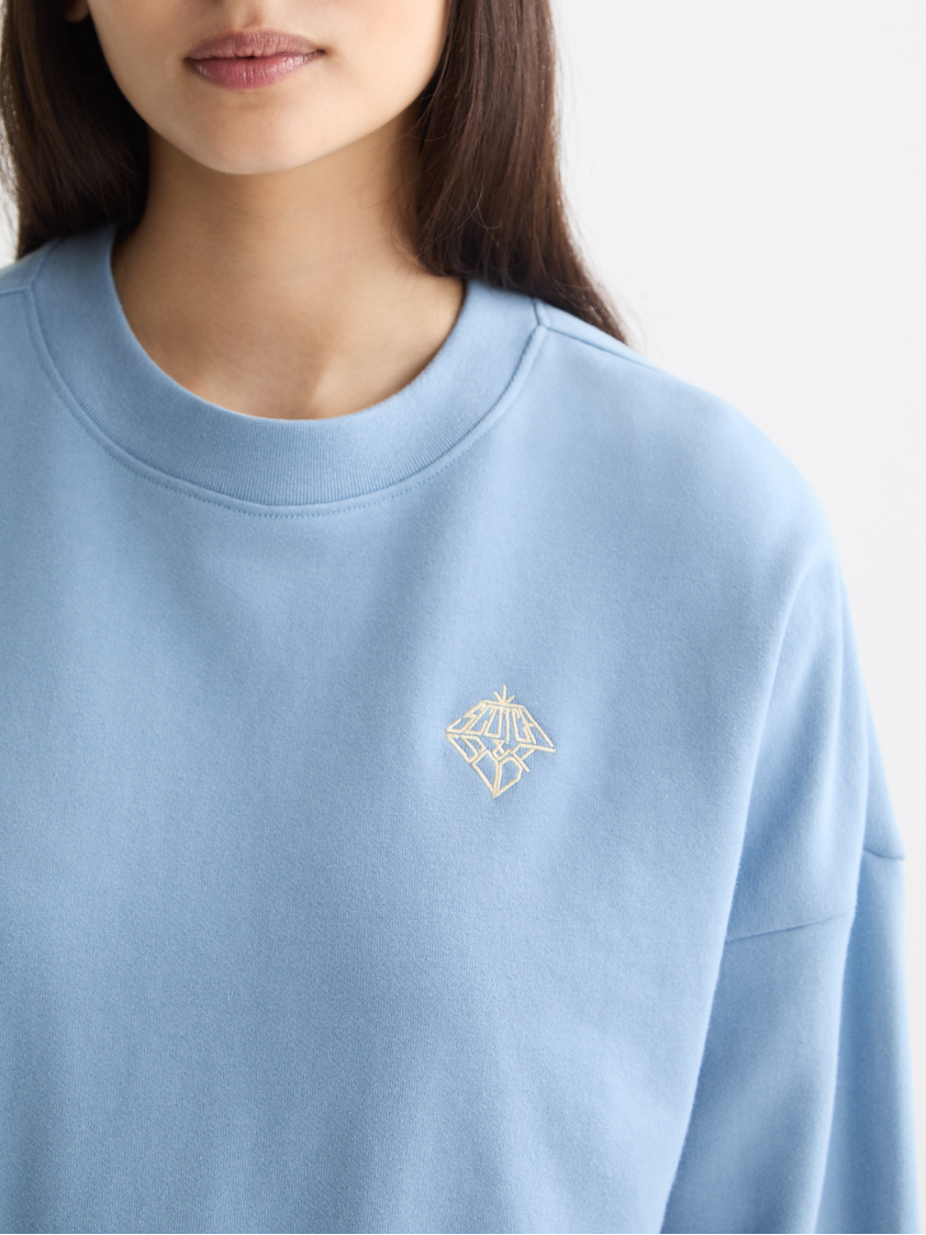 Embroidered logo sweatshirt