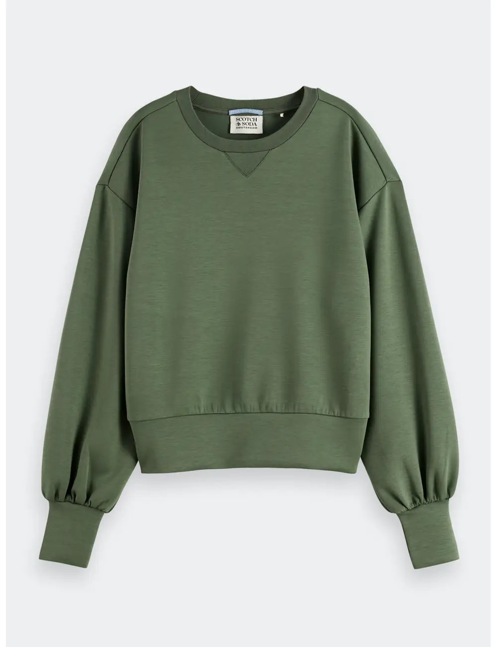 Modal Sweatshirt full model shot showing overall fit by Scotch & Soda