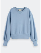 Modal Sweatshirt flat lay front view by Scotch & Soda