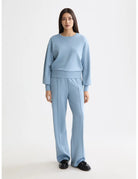 Modal Sweatshirt full model shot showing overall fit by Scotch & Soda