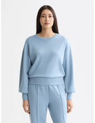 Modal Sweatshirt close-up on model showing fit and detail by Scotch & Soda