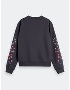 Embroidered Sweatshirt flat lay back view by Scotch & Soda