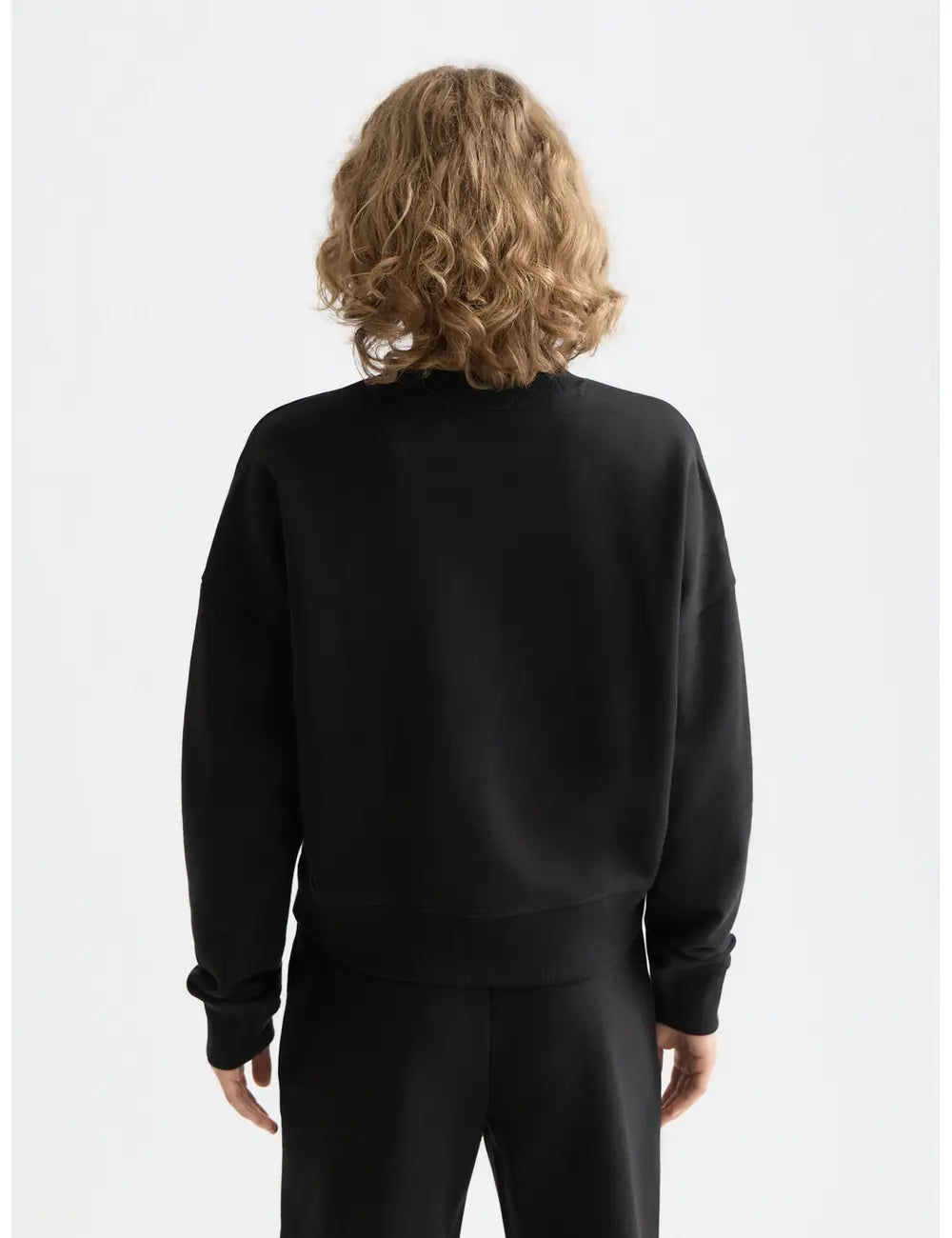 Core Embroidered Logo Sweat-shirt detail shot of fabric and craftsmanship by Scotch & Soda