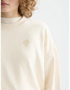 Core Embroidered Logo Sweat-shirt detail shot of fabric and craftsmanship by Scotch & Soda