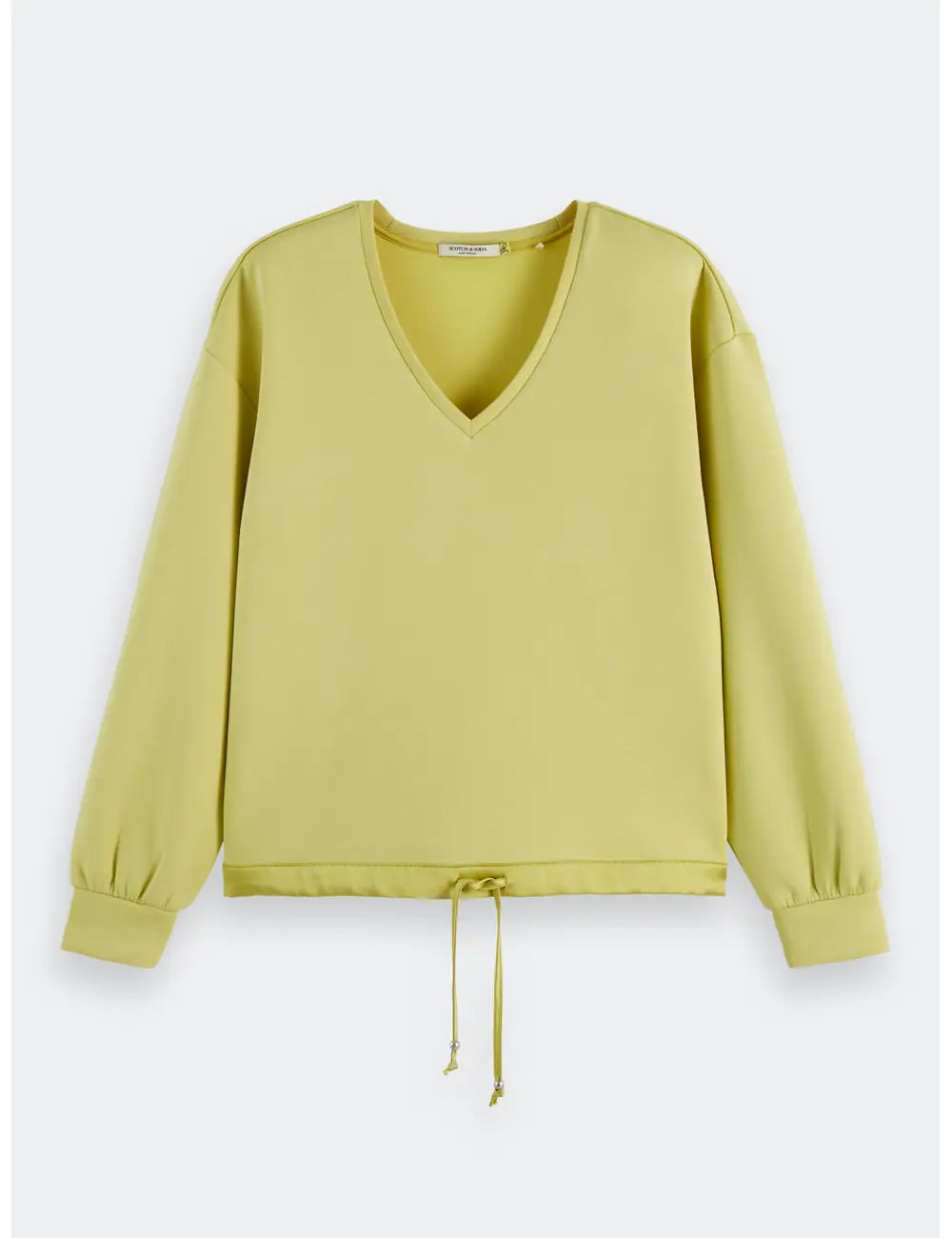 Modal Sweater flat lay front view by Scotch & Soda