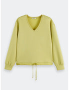 Modal Sweater flat lay front view by Scotch & Soda