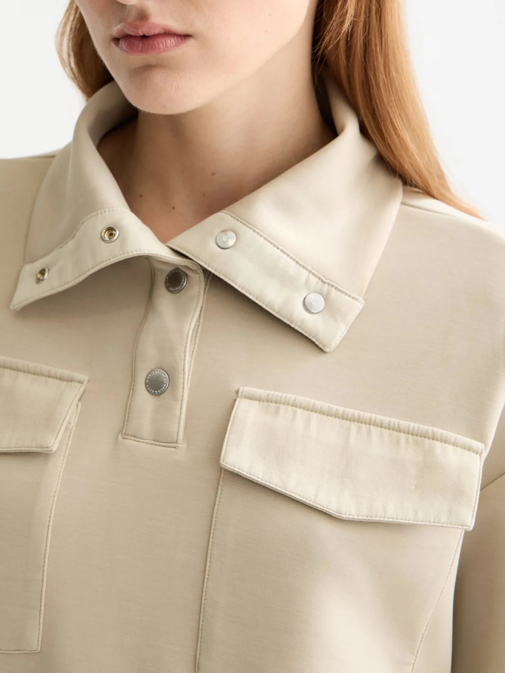 Tencel Utility Sweatshirt detail view by Scotch & Soda