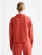 Tencel Utility Sweatshirt detail shot showing fabric and craftsmanship by Scotch & Soda