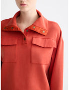 Tencel Utility Sweatshirt detail view by Scotch & Soda