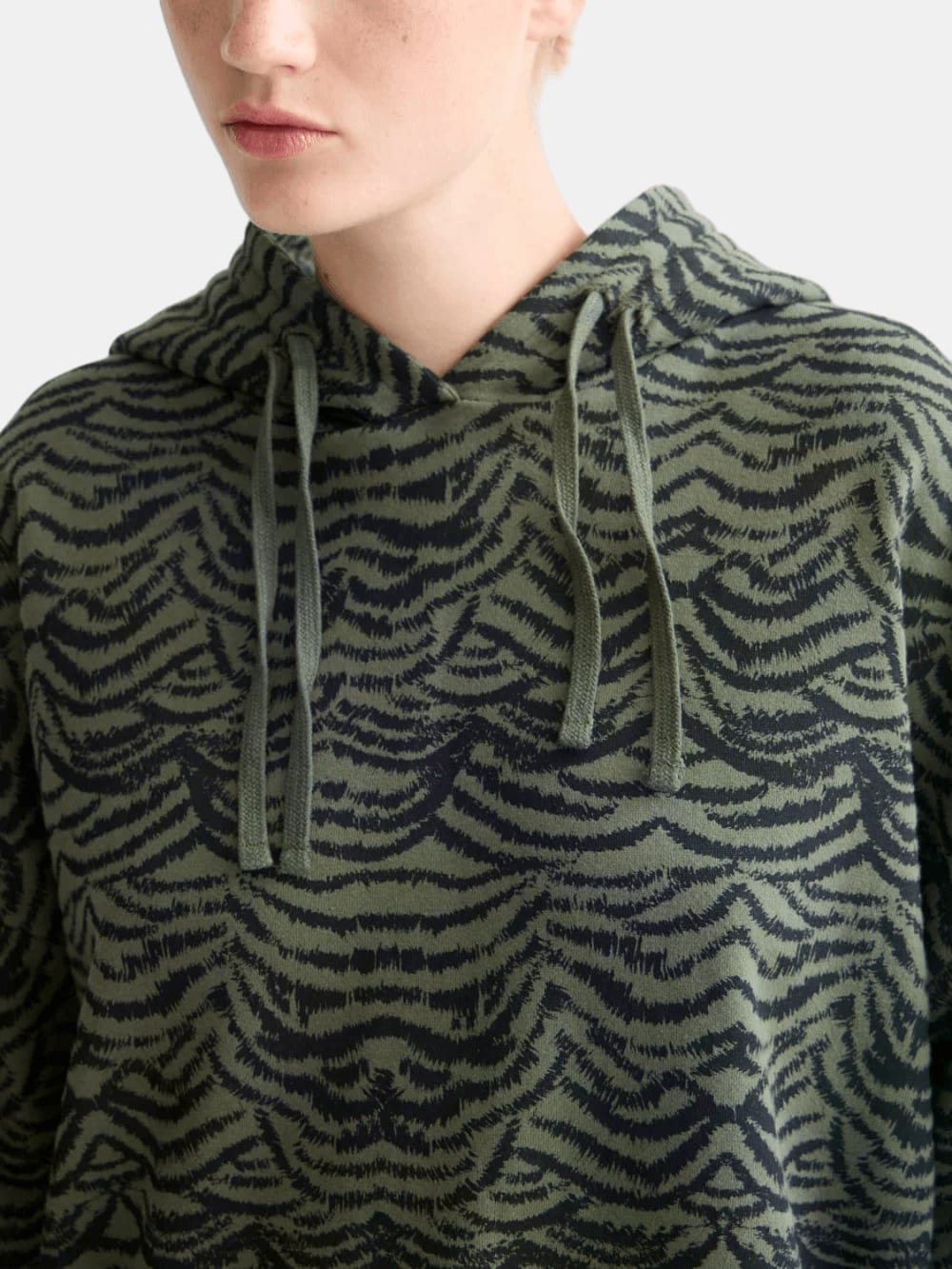 all-over-printed-hoodie detail shot by Scotch & Soda