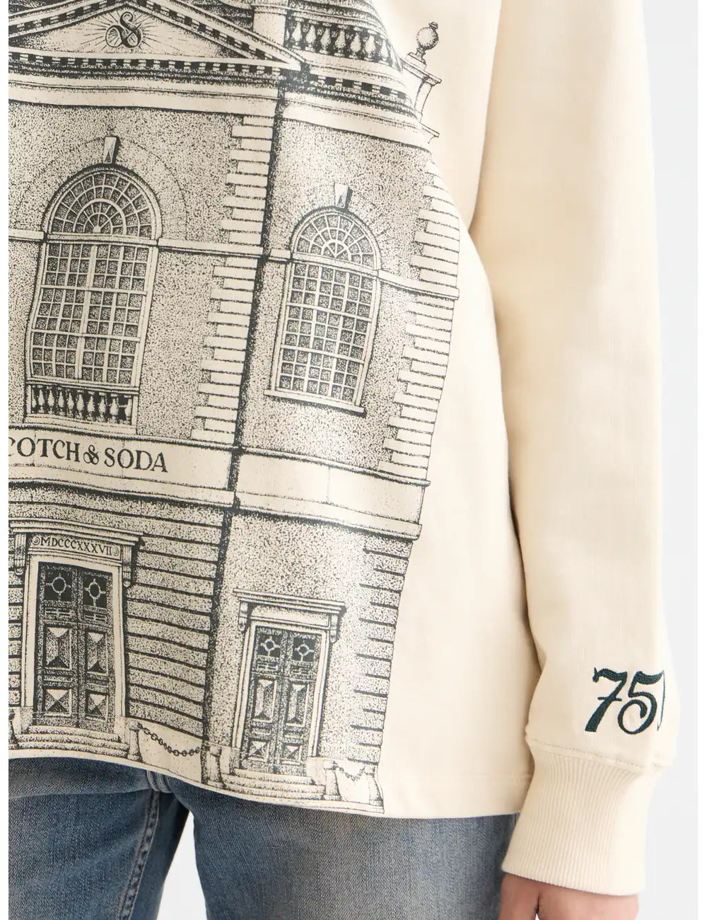 750 Years Hoodie detail view by Scotch & Soda