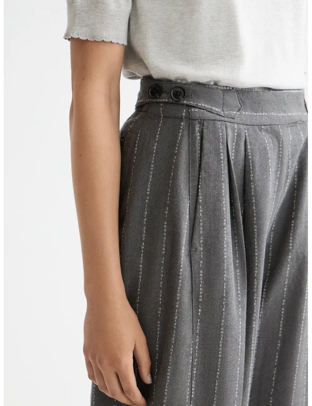 Waistcoat Back Detail Charcoal detail view by Scotch & Soda