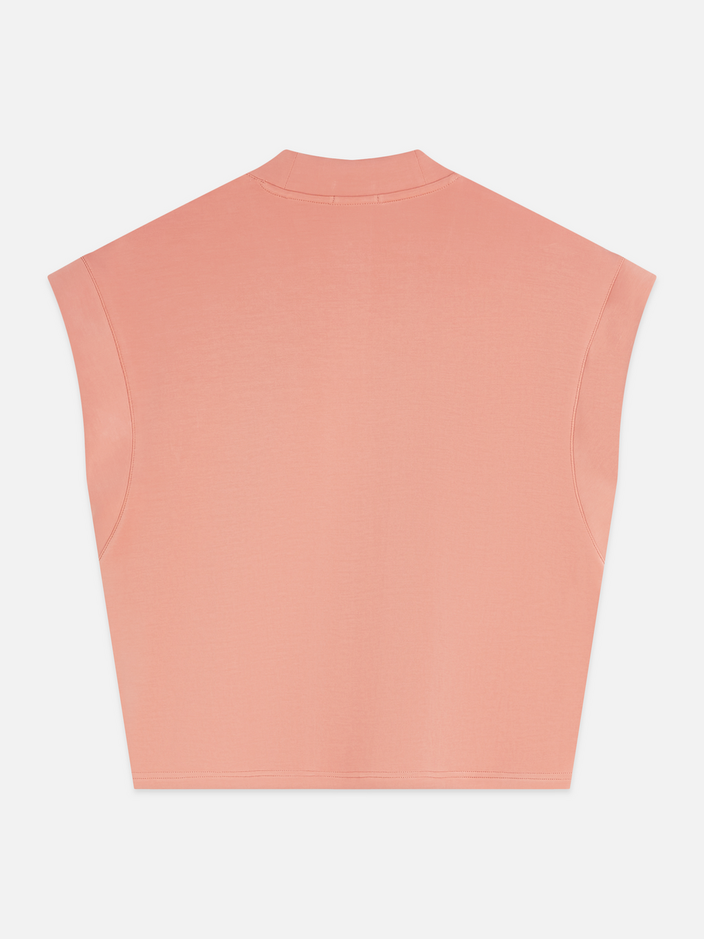 Tencel V-neck short sleeve sweatshirt