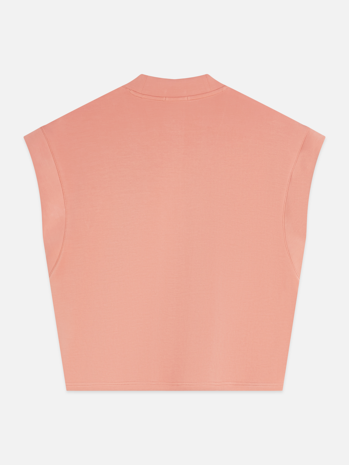 Tencel V-neck short sleeve sweatshirt