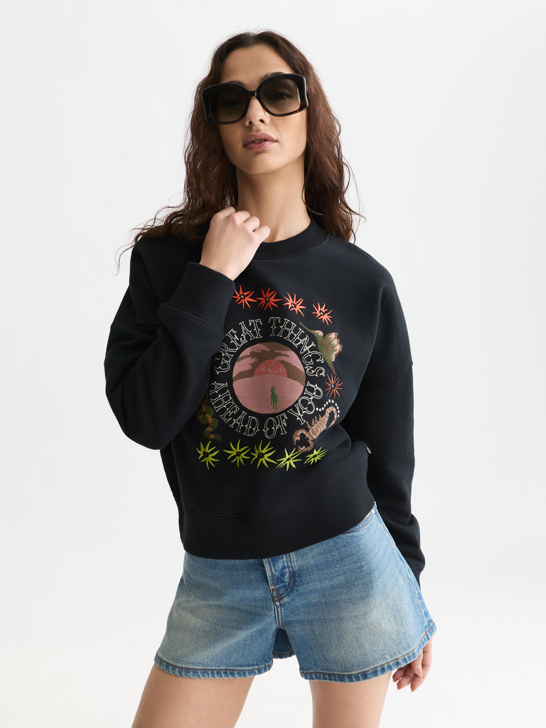 Artwork relaxed sweatshirt