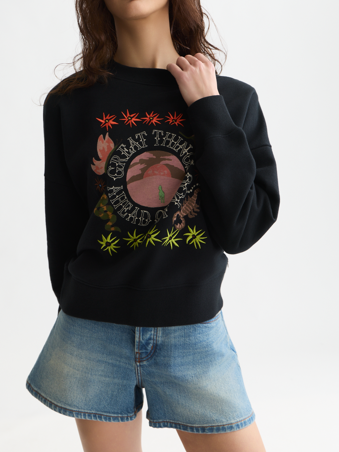 Artwork relaxed sweatshirt