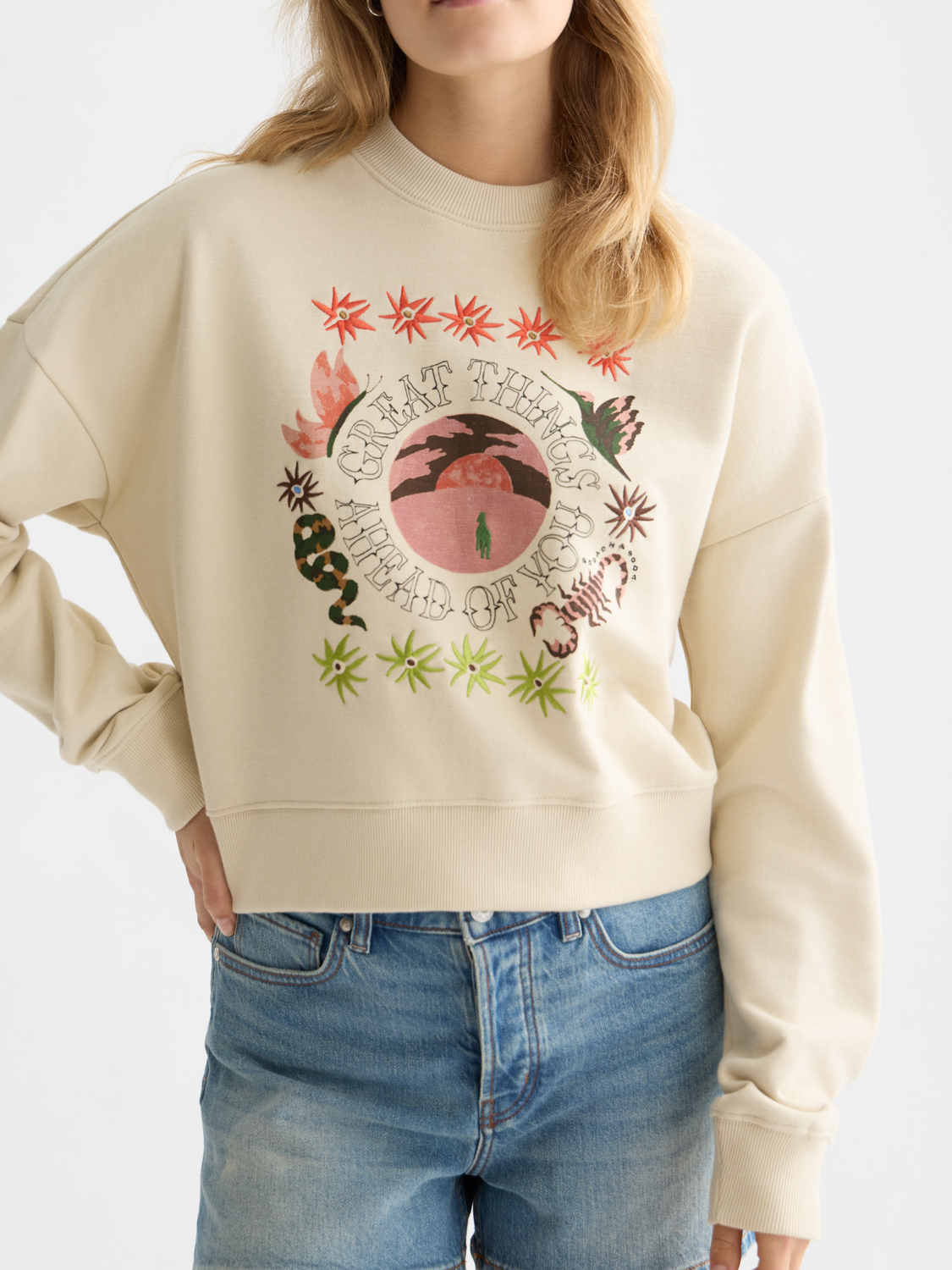 Artwork relaxed sweatshirt