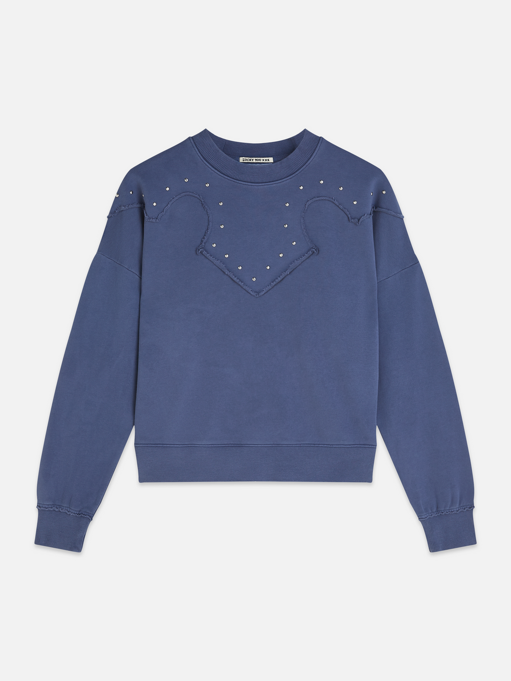 Studded western relaxed sweatshirt