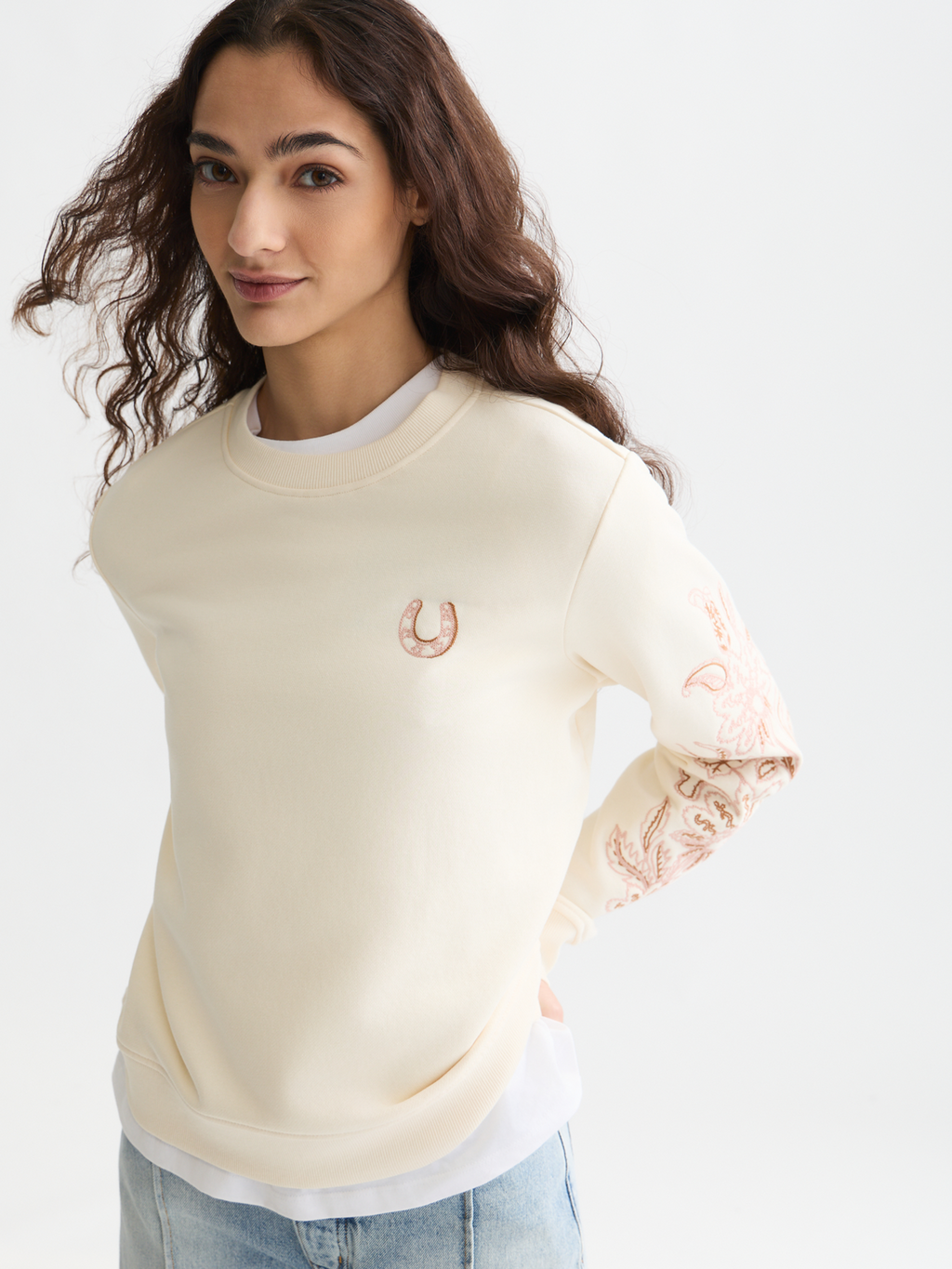 Embroidered sweatshirt