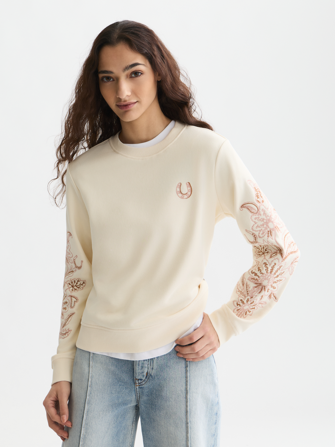 Embroidered sweatshirt
