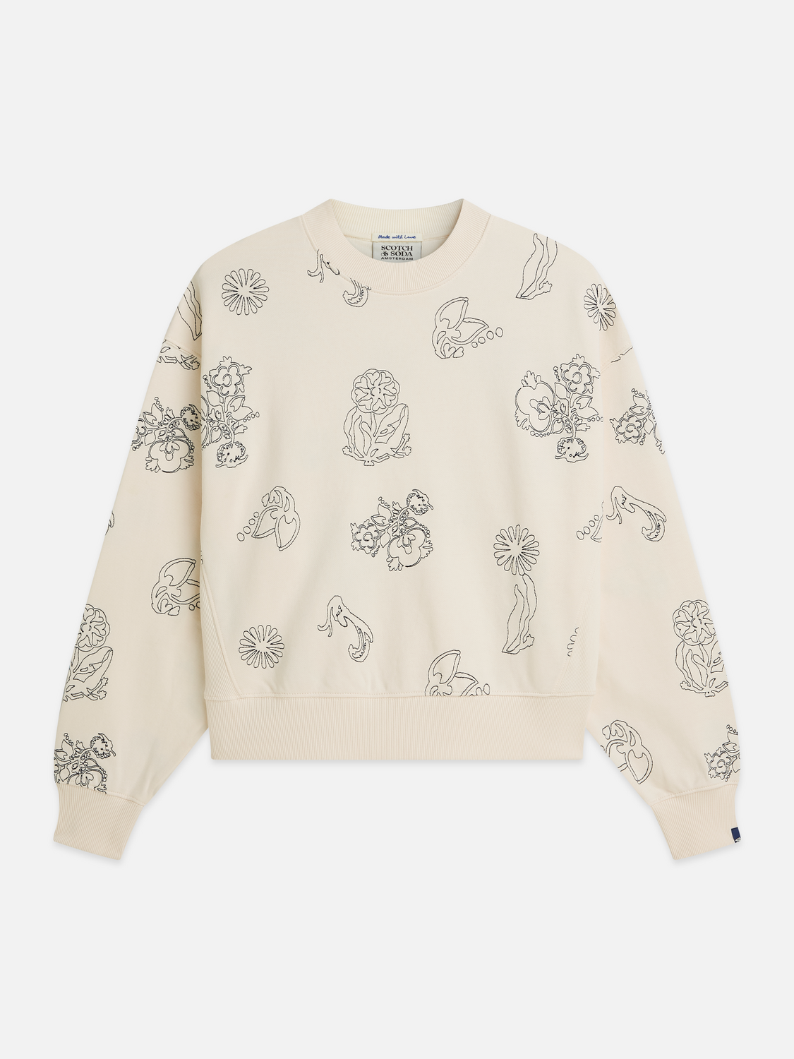 Embroidered sweatshirt