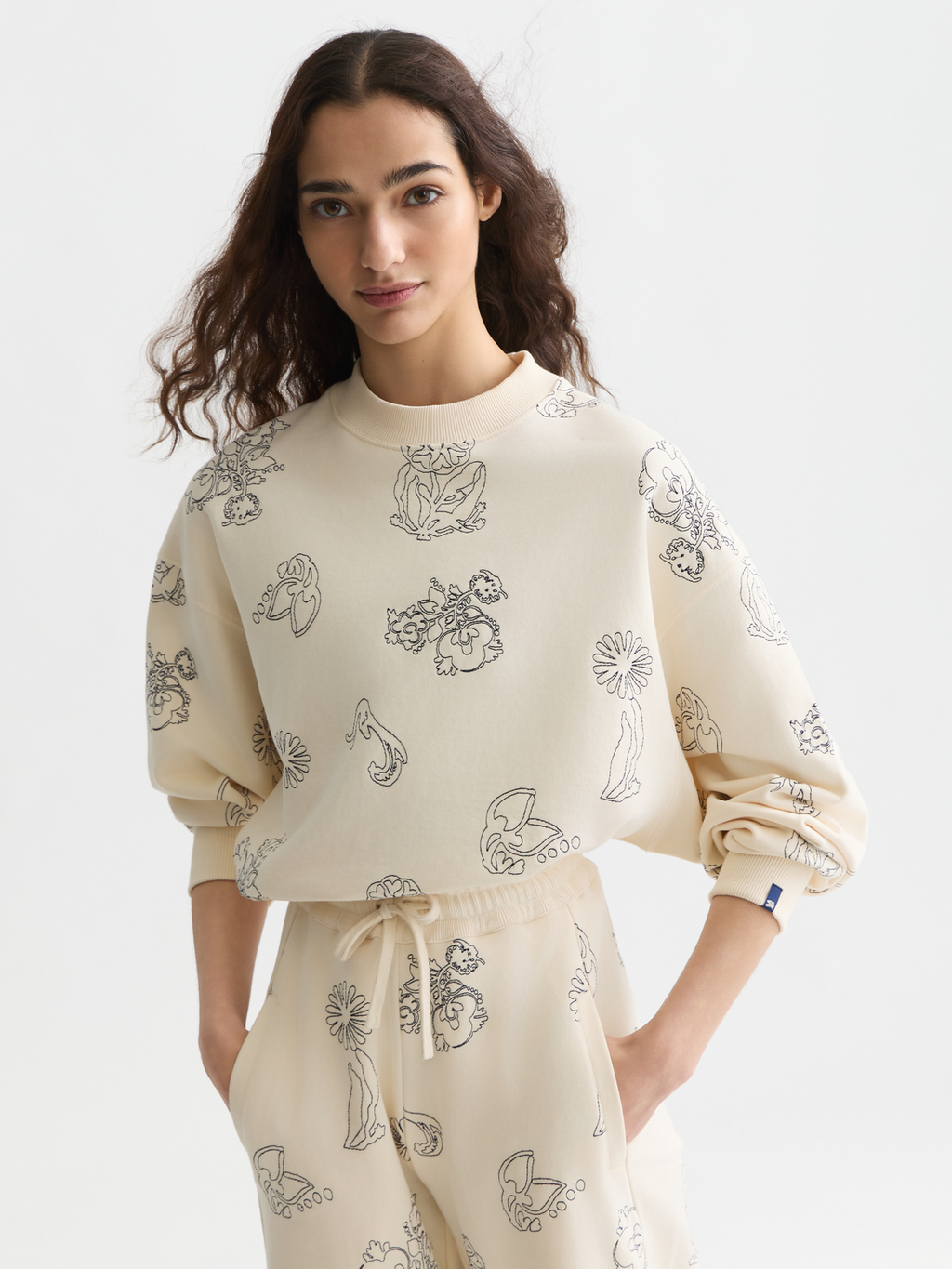 Embroidered sweatshirt