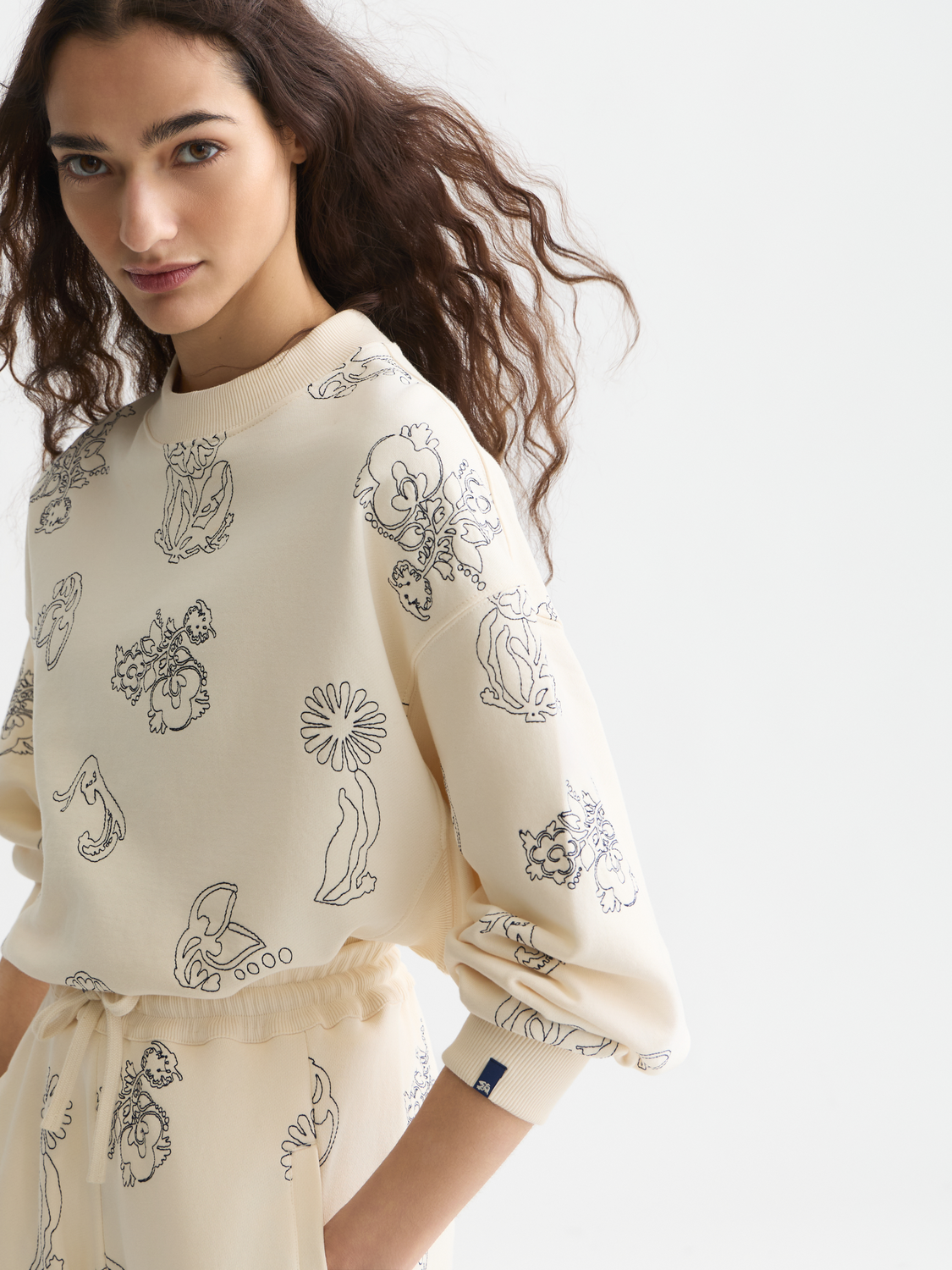 Embroidered sweatshirt