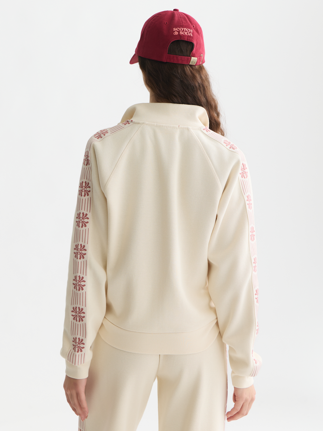 Interlock zipped sweatshirt