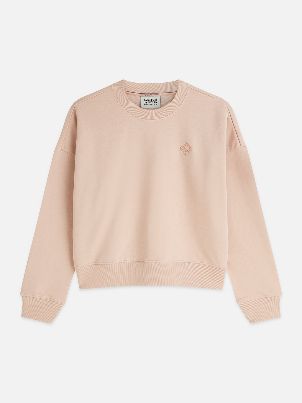 Embroidered logo relaxed sweatshirt