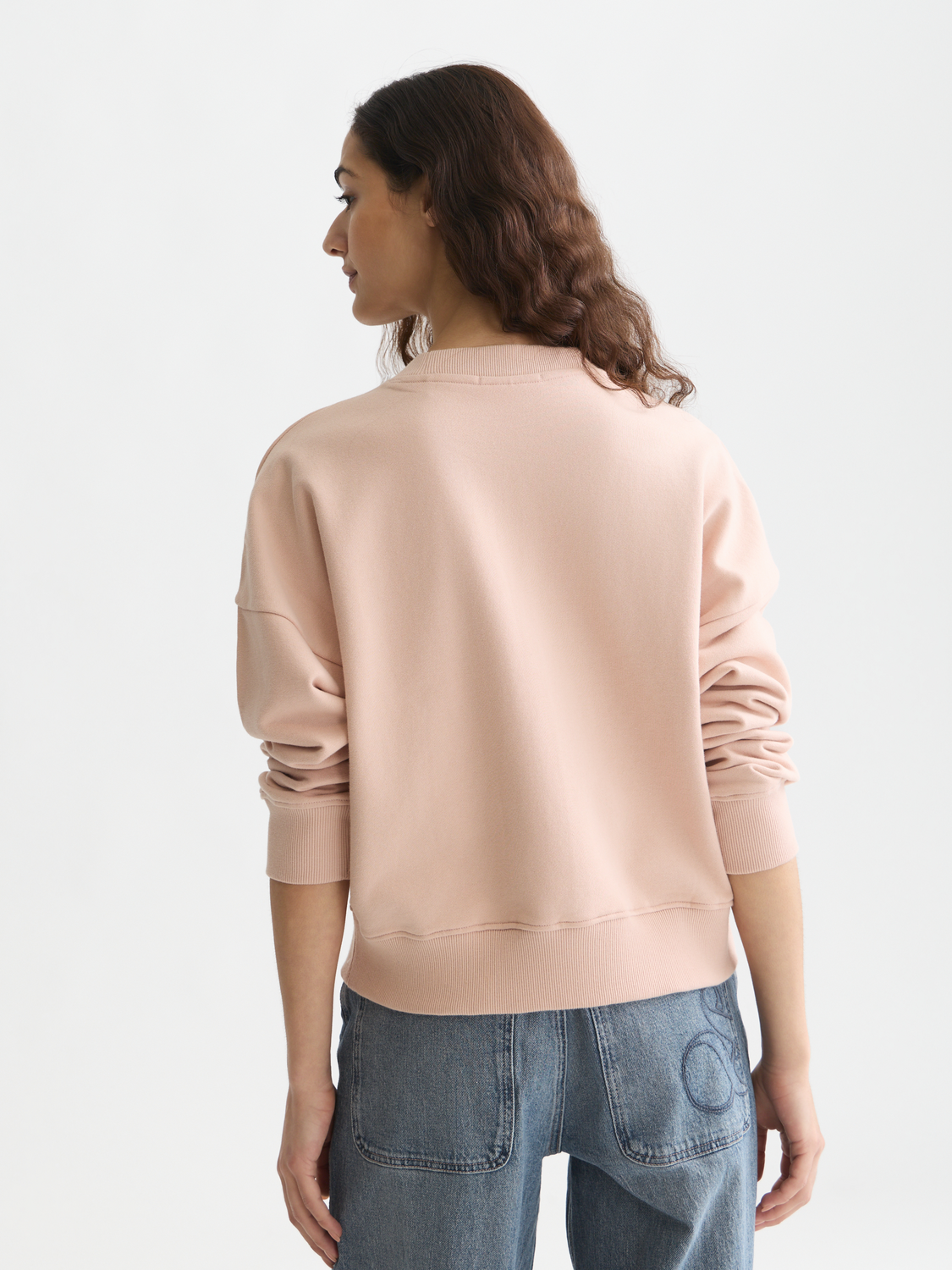 Embroidered logo relaxed sweatshirt