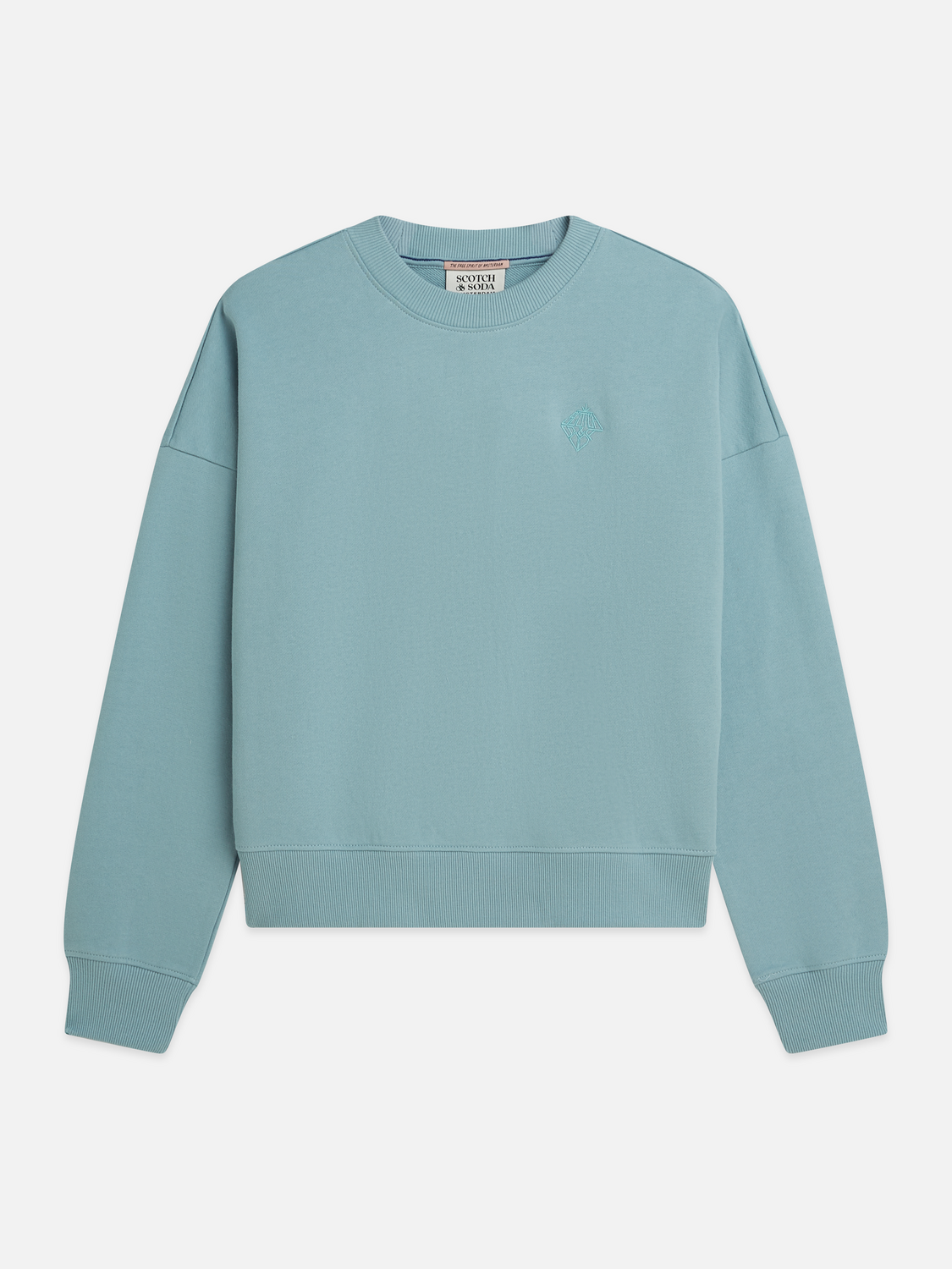 Embroidered logo relaxed sweatshirt