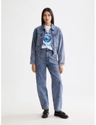 Denim Canvas Jacket full model shot showing overall fit by Scotch & Soda