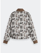 Reversible Quilted Bomber flat lay back view by Scotch & Soda