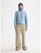 Reversible Quilted Bomber full model shot showing overall fit by Scotch & Soda